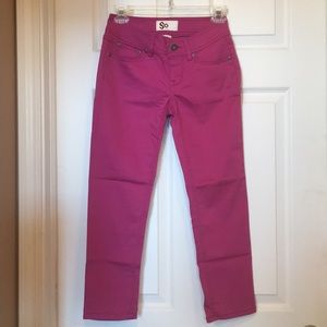 Magenta Flood Pants
